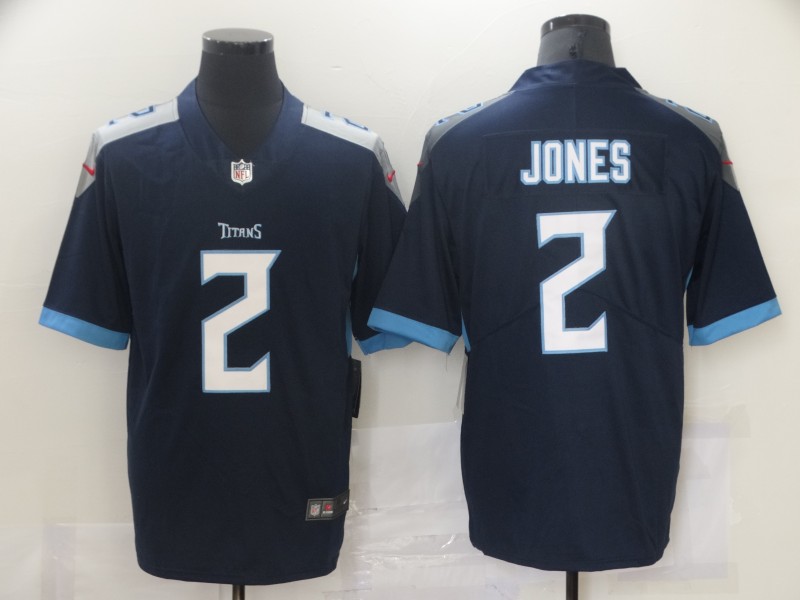 Men's Tennessee Titans Julio Jones #2 Navy Jersey